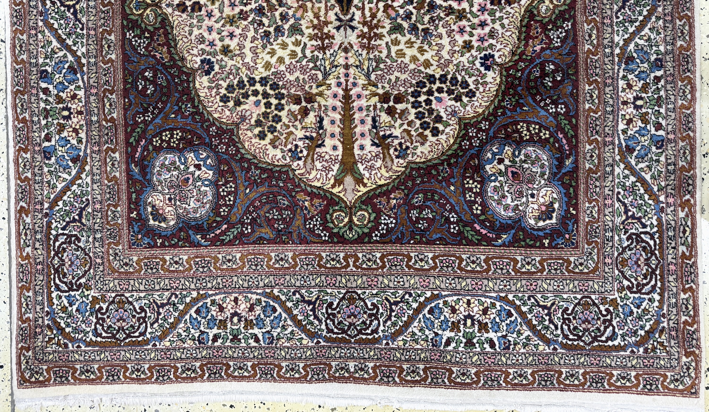 Detail f: 2 Lots Lahor, Pakistan, Mitte 20.Jhd, Wolleauf Baumwolle, ca. 225 x 140 cm & ca. 180 x 125 cm, EHZ: 2
