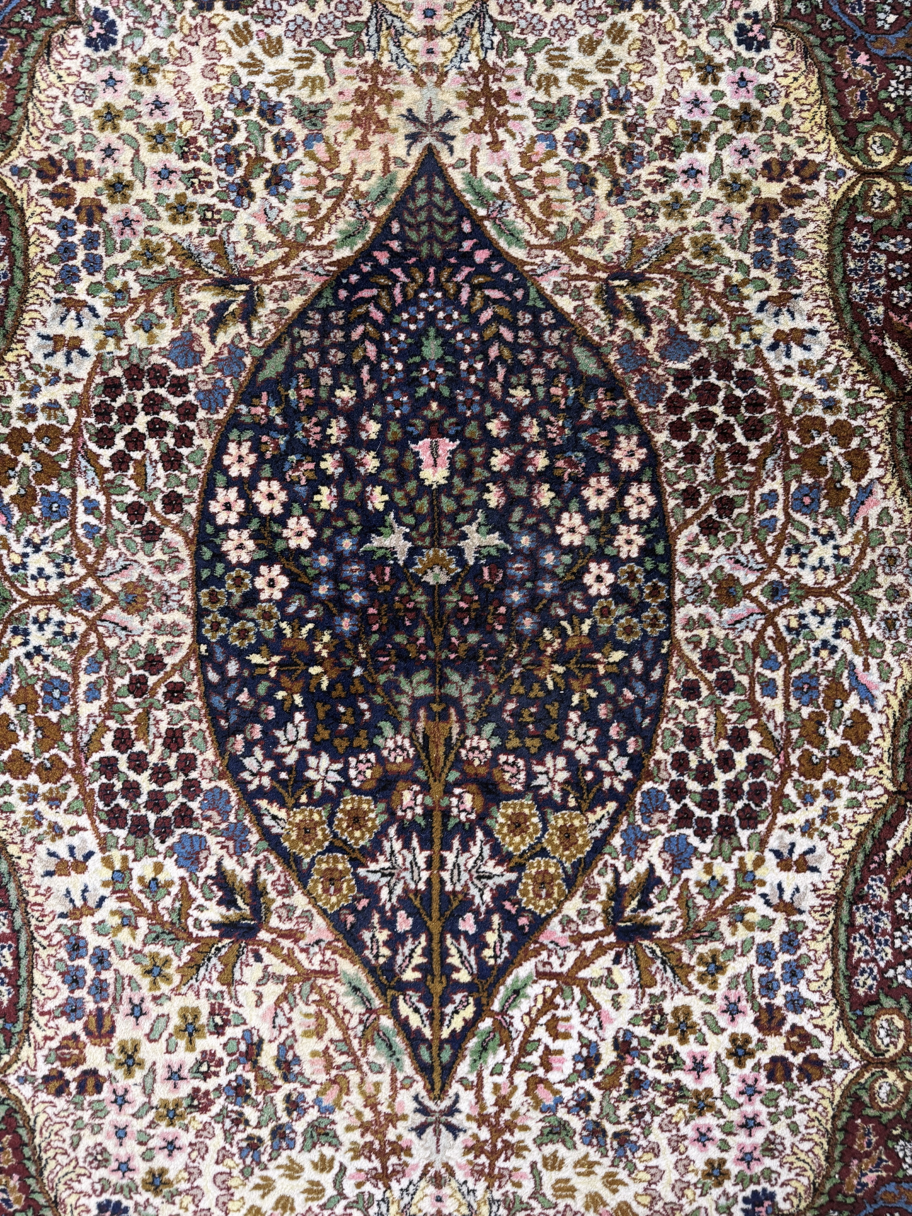 Detail g: 2 Lots Lahor, Pakistan, Mitte 20.Jhd, Wolleauf Baumwolle, ca. 225 x 140 cm & ca. 180 x 125 cm, EHZ: 2