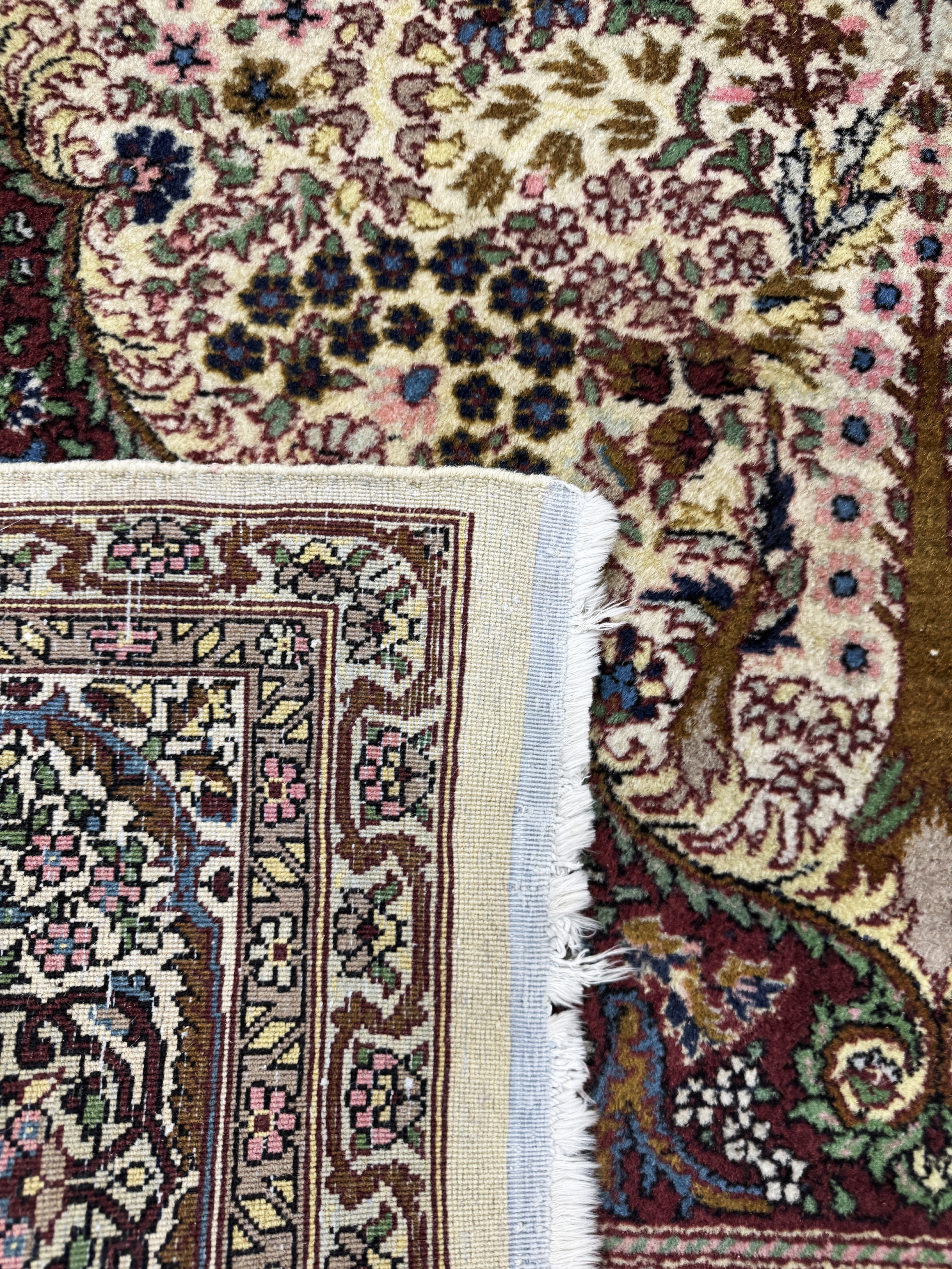 Detail i: 2 Lots Lahor, Pakistan, Mitte 20.Jhd, Wolleauf Baumwolle, ca. 225 x 140 cm & ca. 180 x 125 cm, EHZ: 2