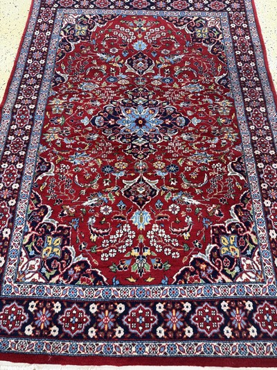 27061717c - 2 Lots Lahor, Pakistan, Mitte 20.Jhd, Wolleauf Baumwolle, ca. 225 x 140 cm & ca. 180 x ...