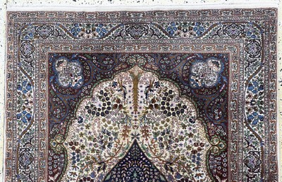 27061717e - 2 Lots Lahor, Pakistan, Mitte 20.Jhd, Wolleauf Baumwolle, ca. 225 x 140 cm & ca. 180 x ...