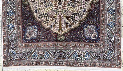 27061717f - 2 Lots Lahor, Pakistan, Mitte 20.Jhd, Wolleauf Baumwolle, ca. 225 x 140 cm & ca. 180 x ...