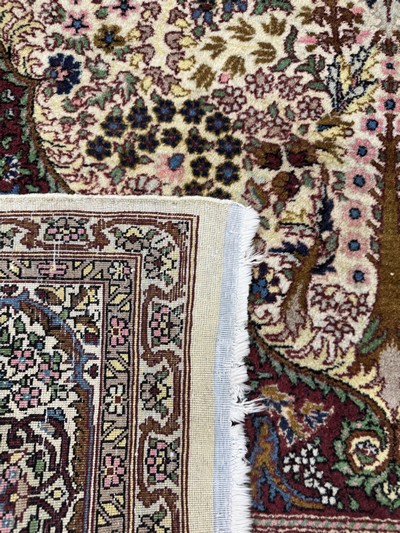 27061717i - 2 Lots Lahor, Pakistan, Mitte 20.Jhd, Wolleauf Baumwolle, ca. 225 x 140 cm & ca. 180 x ...