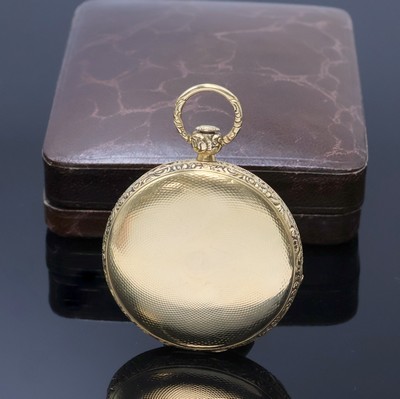 27061801a - BERTHOUD & BROTHERS Paris offene Taschenuhr in GG 750/000, Schweiz um 1830, ...