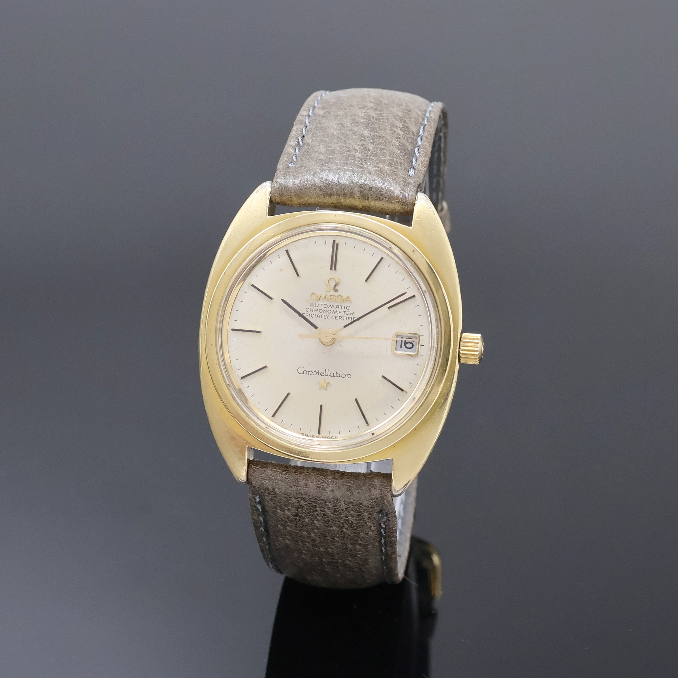 Image 27061955 - OMEGA Constellation Chronometer Herrenarmbanduhr mit Goldhaube Referenz 168.017, Schweiz ...
