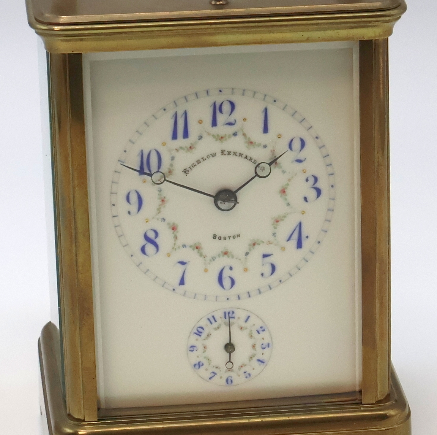 Detail a: BIGELOW KENNARD & CO Boston Reiseuhr mit Grande- und Petit-Sonnerie, Wecker und 1/4- Stunden Repetition, Frankreich um 1900, 5- seitig vergl. ...
