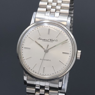 27062060a - IWC Herrenarmbanduhr in Stahl mit Kaliber 853, Schweiz um 1962, Automatik, neutr. ...