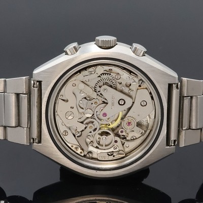 27062087e - VIP MEMOSAIL Regatta-Chronograph in Stahl, Schweiz um 1970, Handaufzug, massives ...