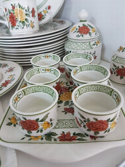 27062096f - Frühstückservice, Villeroy & Boch ´Summerday´, Kanne, Zuckerdose (Deckel geklebt), ...