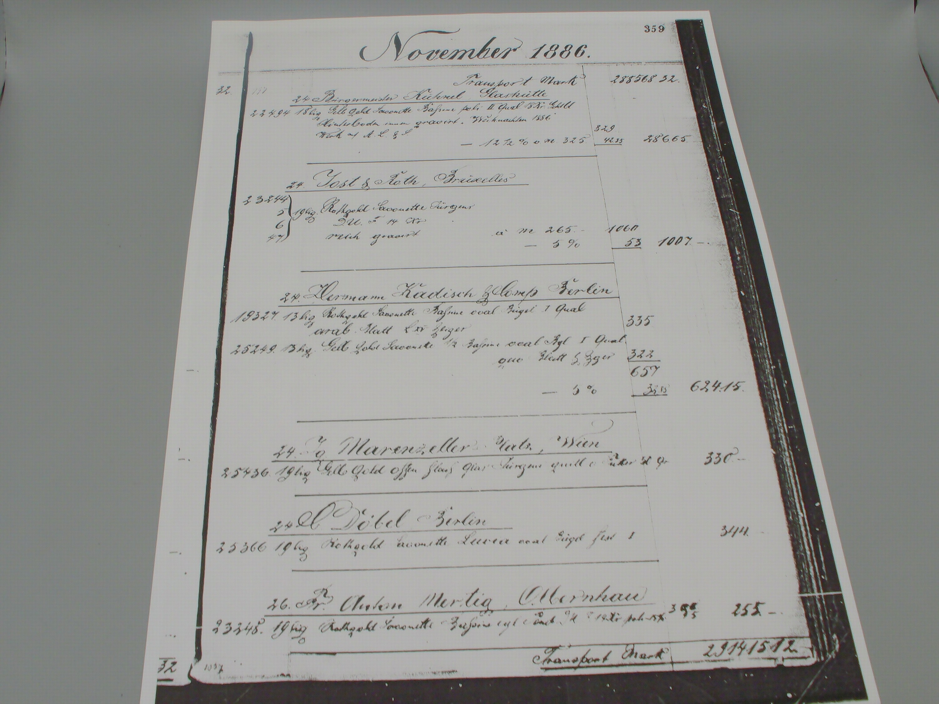 Detail i: DEUTSCHE UHRENFABRIKATION A. LANGE & SÖHNE frühe Savonette Herrentaschenuhr in RG 585/000, Werk- und Geh.-Nr. 23248, Deutschland laut Kopie des ...