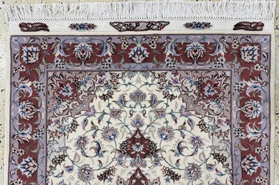 27062105a - Täbriz fein(50 Raj) signiert, Persien, Ende20.Jhd, Korkwolle mit Seide, ca. 149 x 104 ...