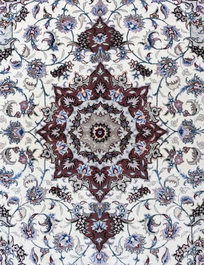 27062105c - Täbriz fein(50 Raj) signiert, Persien, Ende20.Jhd, Korkwolle mit Seide, ca. 149 x 104 ...