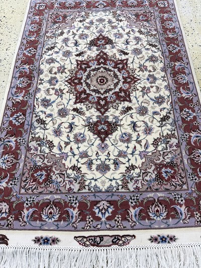 27062105d - Täbriz fein(50 Raj) signiert, Persien, Ende20.Jhd, Korkwolle mit Seide, ca. 149 x 104 ...