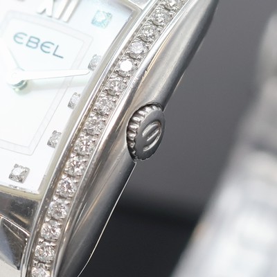 27062108b - EBEL Brasilia Damenarmbanduhr mit Diamanten Referenz 9976M2S, quarz, Edelstahlgeh. inkl. ...