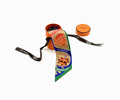 HERMÈS Funny Ice Cream Twilly