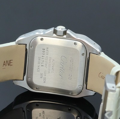 27062254d - CARTIER Armbanduhr Santos 100 Referenz 2878, Automatik, Edelstahlgeh. inkl. orig. ...