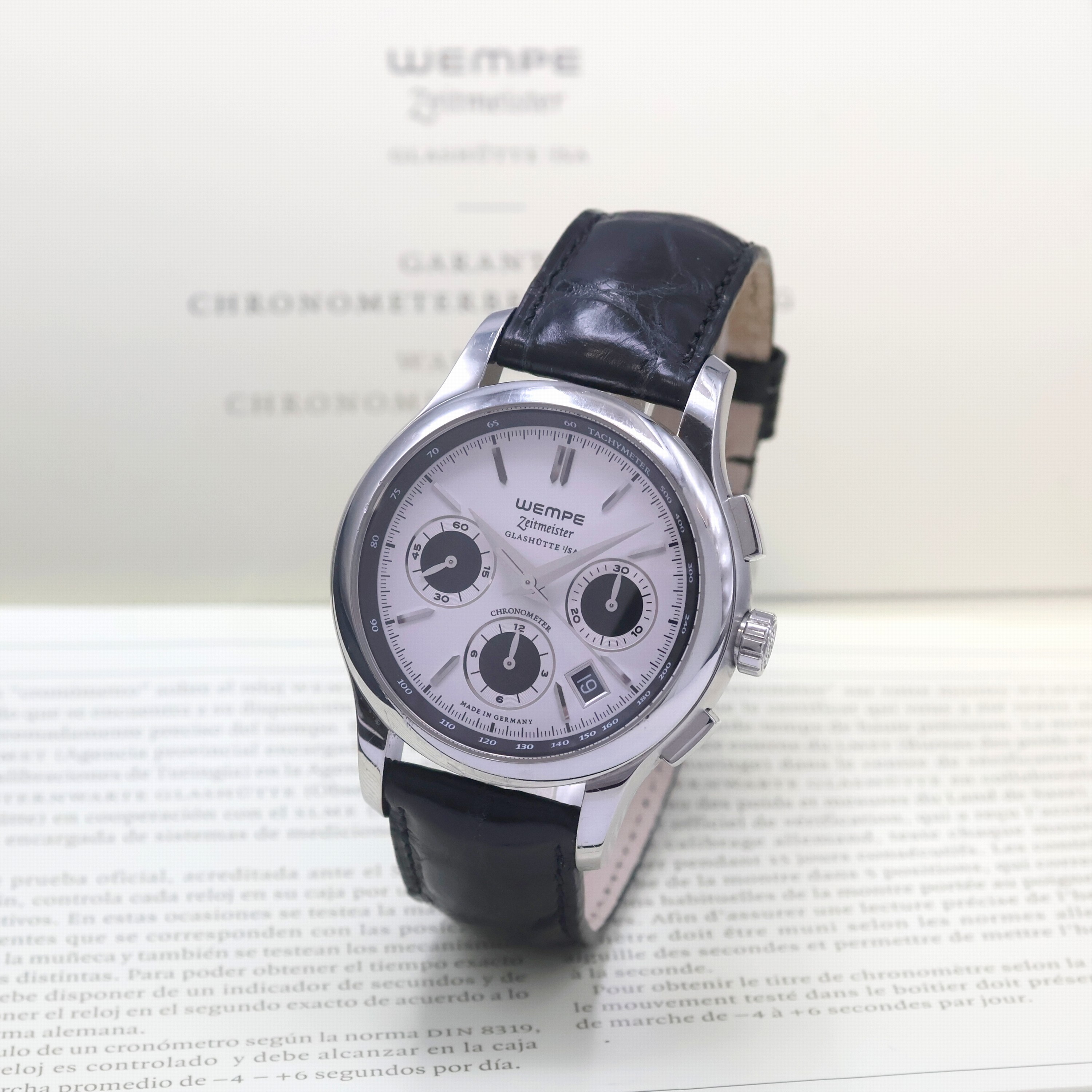 Image 27062329 - WEMPE Armbandchronograph Serie Zeitmeister, Automatik, Chronometer in Edelstahl inkl. ...