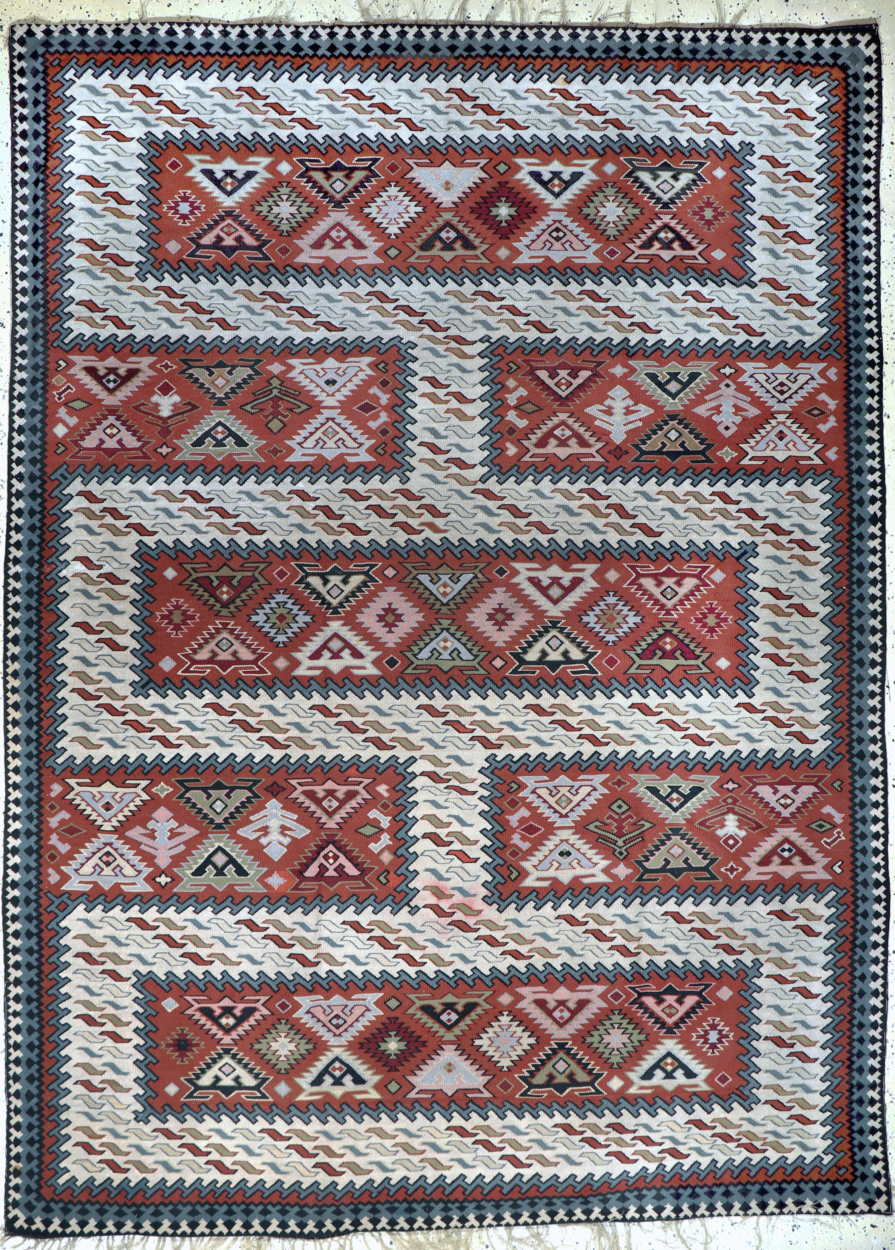 Image 27062348 - Sumakh old, Caucasus, early 20th century, woolon wool, approx. 280 x 205 cm, discolored, ...
