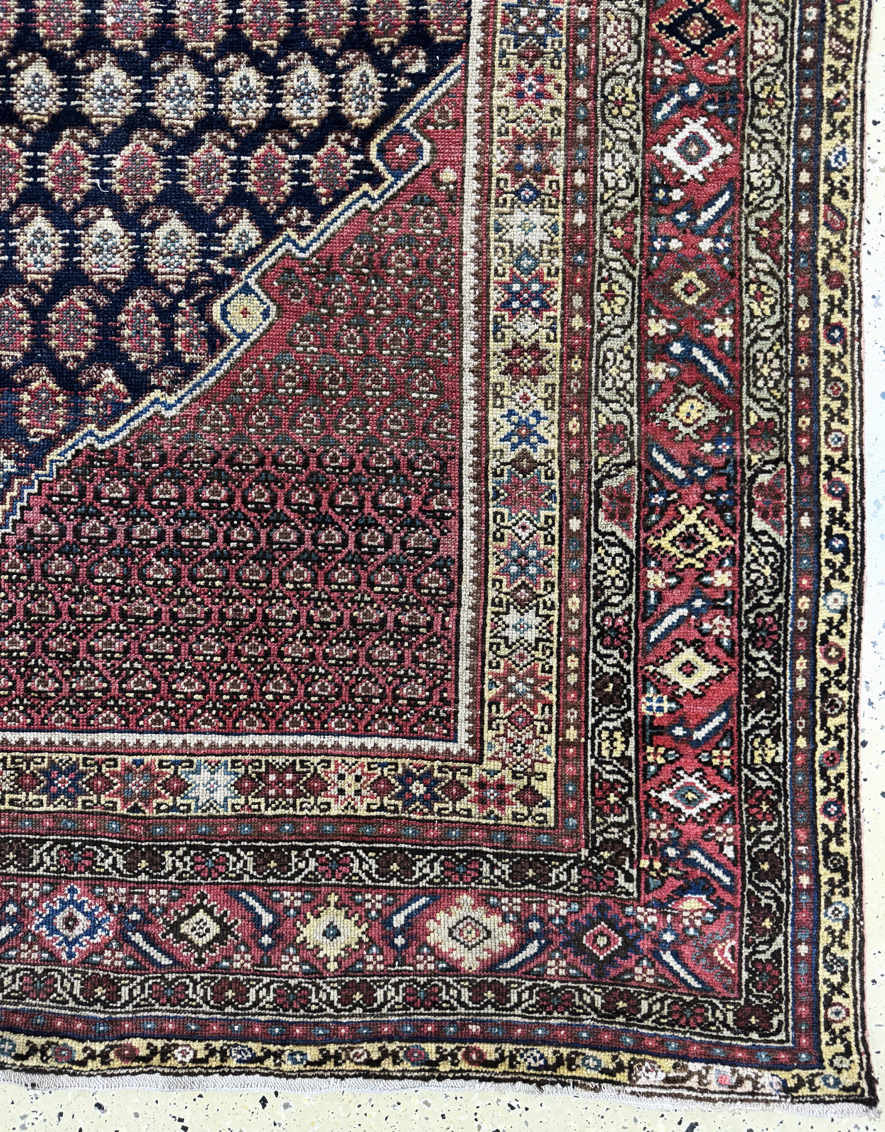 Detail a: Malayer Kelley antik, Persien, 19.Jhd, Wolle auf Baumwolle, ca. 400 x 180 cm, EHZ: 3