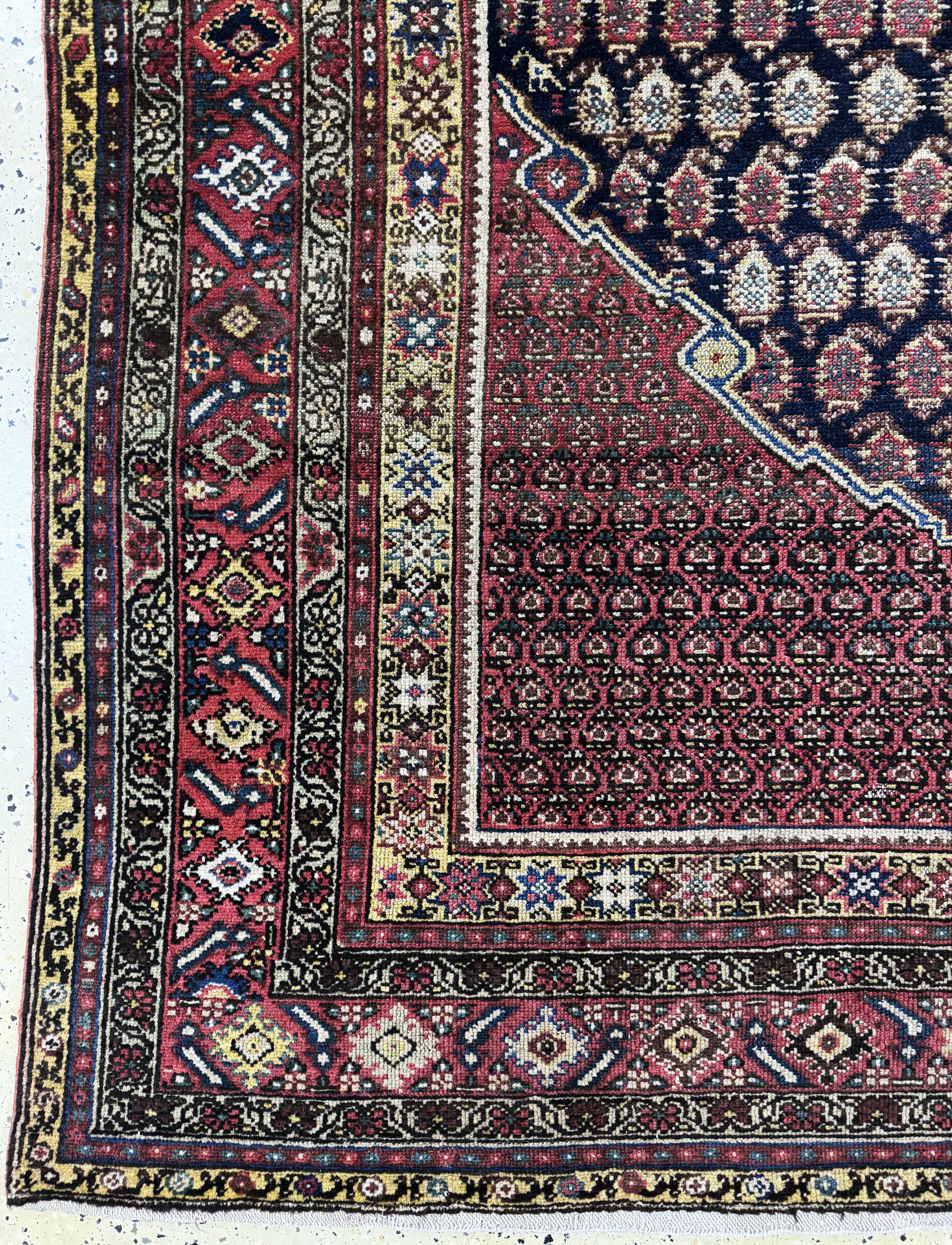 Detail b: Malayer Kelley antik, Persien, 19.Jhd, Wolle auf Baumwolle, ca. 400 x 180 cm, EHZ: 3