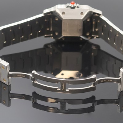 27062334b - CARTIER Santos Armbanduhr, Schweiz 1990er Jahre, Automatik, Edelstahl/Gold komb. inkl. ...