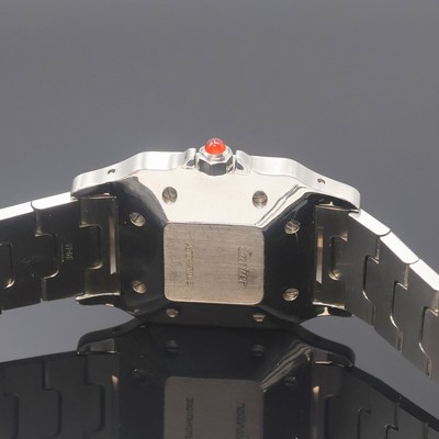 27062334d - CARTIER Santos Armbanduhr, Schweiz 1990er Jahre, Automatik, Edelstahl/Gold komb. inkl. ...