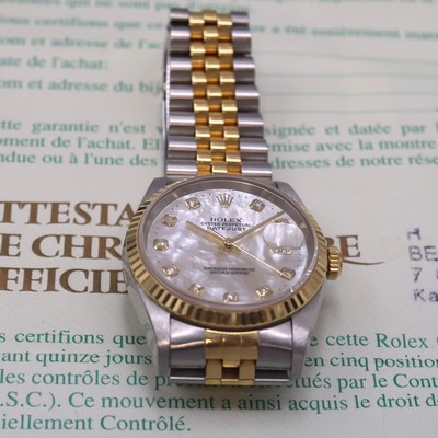 27062336f - ROLEX Herrenarmbanduhr Oyster Perpetual Datejust Referenz 16233, Automatik, P-Serie, ...