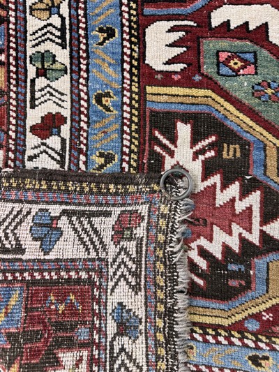 27062337g - Kazak antik, Kaukasus, 19.Jhd, Wolle auf Wolle, ca. 220 x 130 cm, EHZ: 3 Schätzpreis: ...