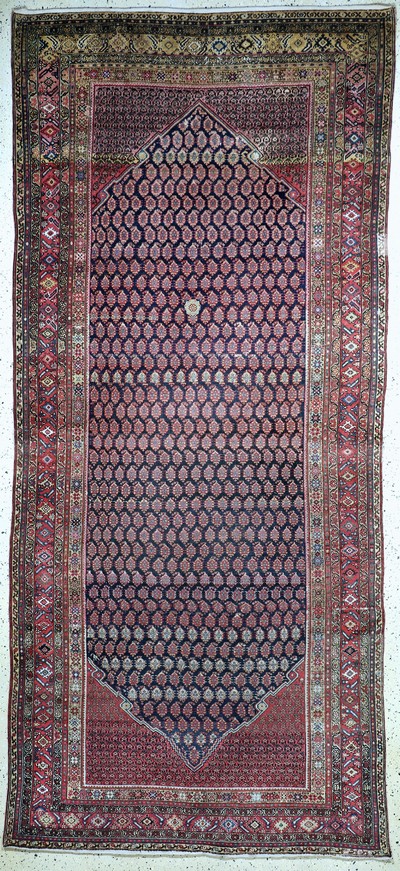 Image Malayer Kelley antik, Persien, 19.Jhd, Wolle auf Baumwolle, ca. 400 x 180 cm, EHZ: 3 ...