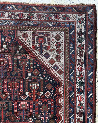 27062371g - Ghaschgai antik, Persien, 19.Jhd, Wolle aufWolle, ca. 300 x 205 cm, EHZ: 3(restauriert) ...