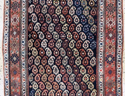 27062401b - Kazak antik, Kaukasus, 19.Jhd, Wolle auf Wolle, ca. 305 x 110 cm, EHZ: 3(restauriert), ...