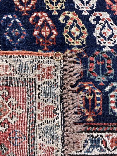 27062401g - Kazak antik, Kaukasus, 19.Jhd, Wolle auf Wolle, ca. 305 x 110 cm, EHZ: 3(restauriert), ...