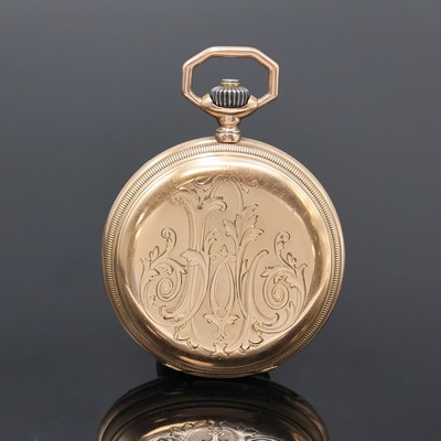 27062455a - SEELAND Herrensavonette in RG 585/000, Schweiz um 1900, guill. 2-Deckel Goldgeh. ...