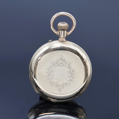27062461a - Offene Herrentaschenuhr in GG 585/000, Schweiz um 1880, guill. Geh. berieb., Signatur ...