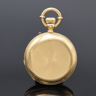 27062464b - GOEORGES ROBERT Locle Savonette in GG 750/000, Schweiz um 1870, guill. 3-Deckel ...