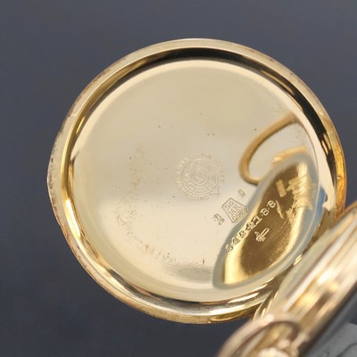 27062467a - OMEGA Herrentaschenuhr in RoseG 585/000, Schweiz um 1928, Strahlen-guill. Geh., ...