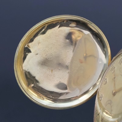 27062481a - CORGEMONT WATCH hunting cased pocket-watch in 14k yellow gold, Switzerland around 1930, ...