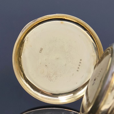 27062483d - ROBERT Geneve Herrensavonette in GG 750/000, Schweiz um 1860, Schlüsselaufzug, guill. ...