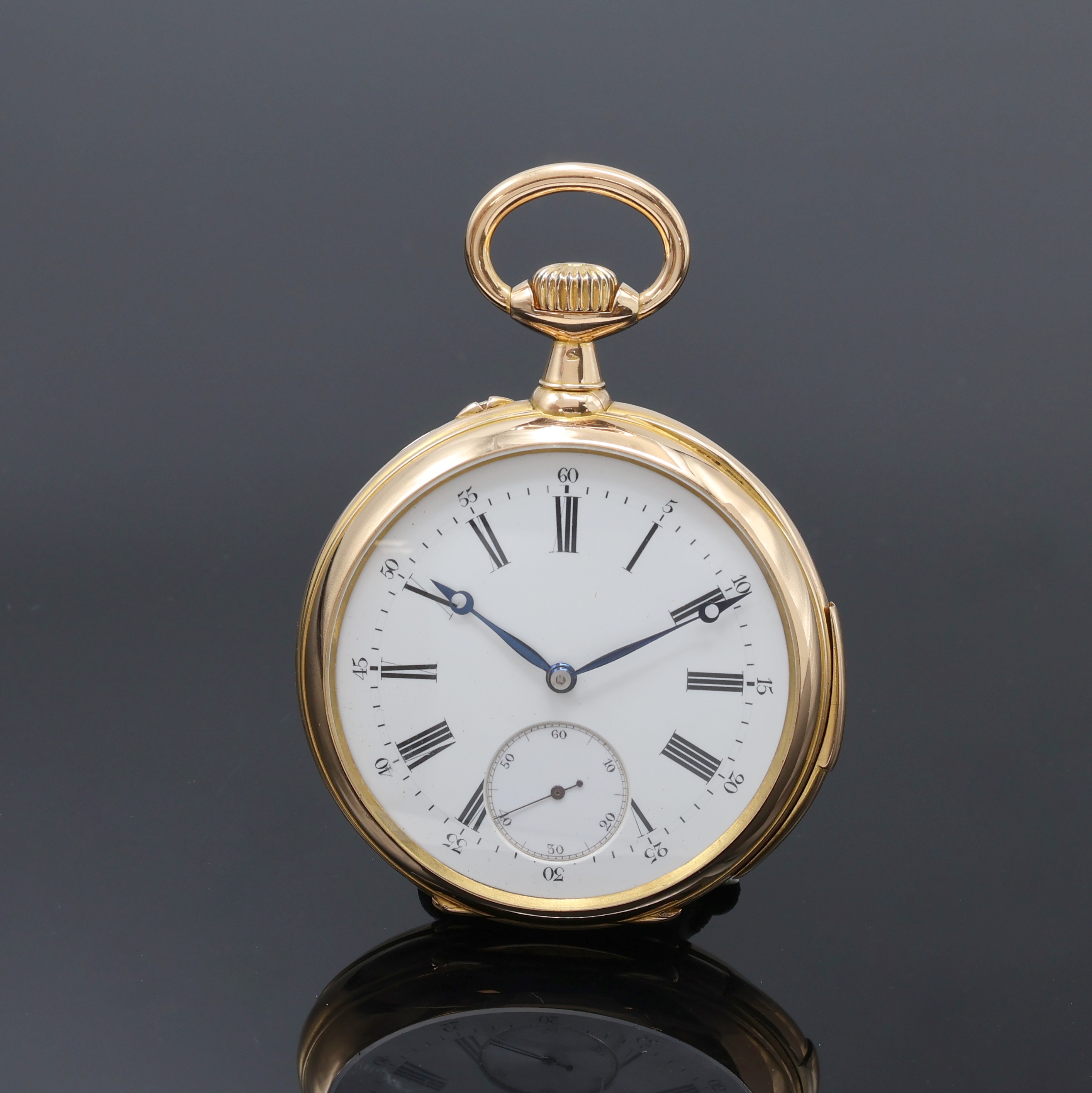 Image 27062507 - Herrentaschenuhr mit Minutenrepetition in RG 750/000, Schweiz/Frankreich um 1900, ...