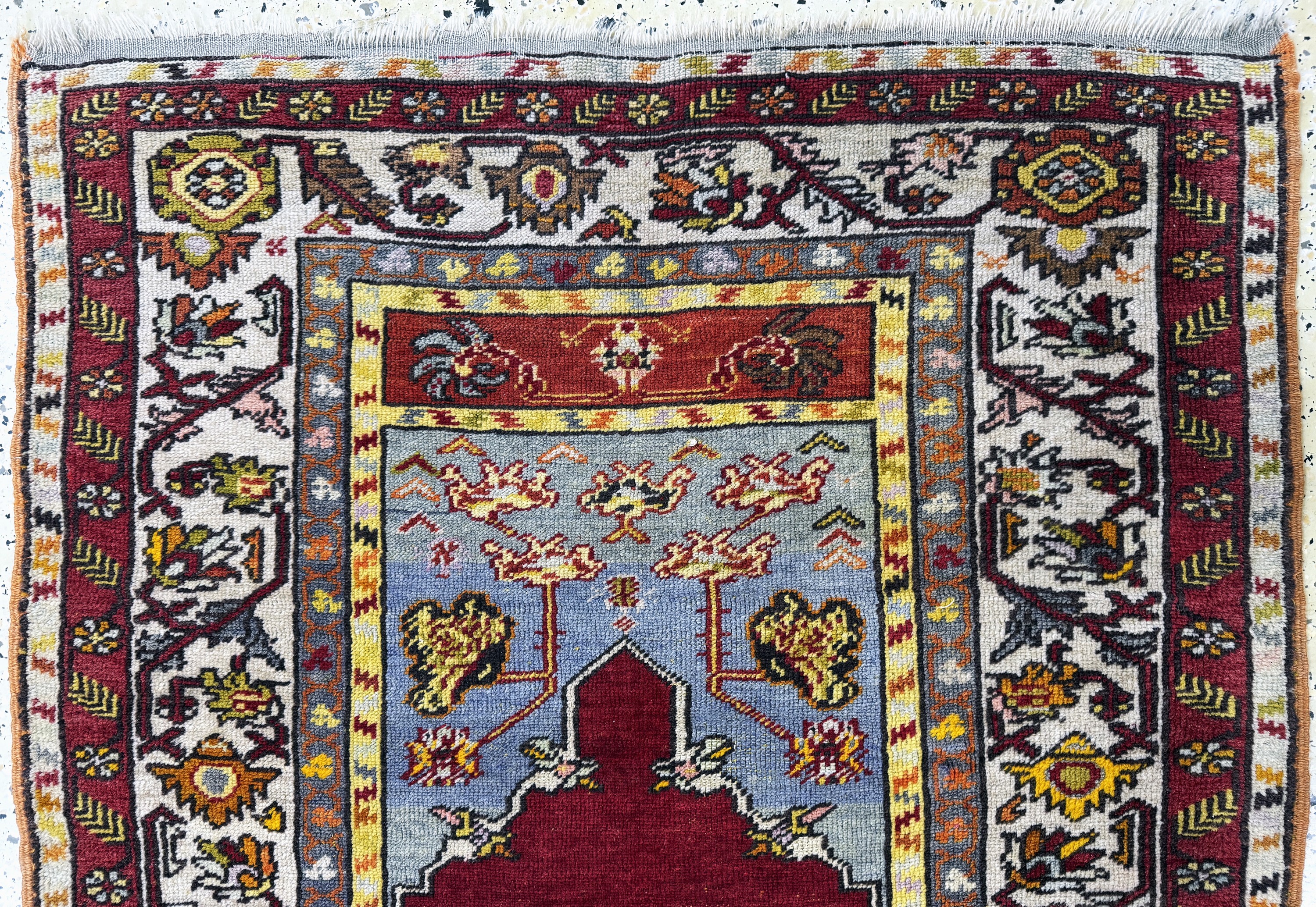 Detail a: Melas antik, Türkei, um 1900, Wolle auf Wolle, ca. 140 x 100 cm, EHZ: 2-3