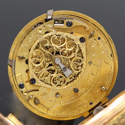 27062501d - COUTTEREZ PETIT NEVEU Email-Spindeltaschenuhr mit 1/4-Stunden-Repetition, Frankreich um ...