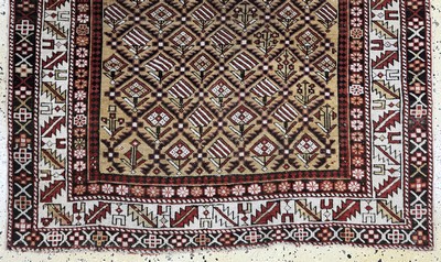 27062530b - Schirwan´Gebetsteppich´antik, Kaukasus, 19.Jhd, Wolle auf Wolle, ca. 160 x 120 cm, EHZ: ...