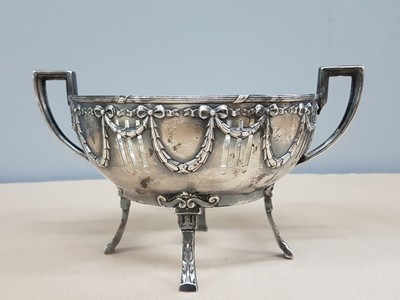 27062531c - Anbietschale mit Glaseinsatz, Gebr. Deyhle, Schwäbisch Gmünd, 1.Viertel 20.Jh., 800er, ...