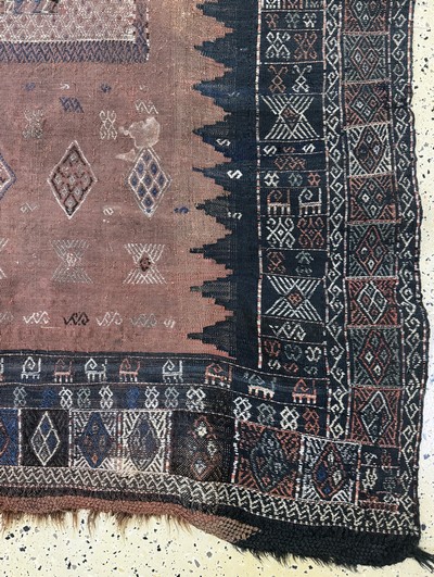 27062565a - Antike Verneh, Türkei, 19.Jhd, Wolle auf Wolle, ca. 200 x 145 cm, EHZ: 3(restauriert) ...