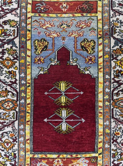 27062567c - Melas antik, Türkei, um 1900, Wolle auf Wolle, ca. 140 x 100 cm, EHZ: 2-3 ...