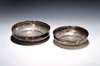 Image 2 Silberschüsseln, osmanisch, 19.Jh., Silber, ges. 450g, ornamentaler Gravurdekor, ...