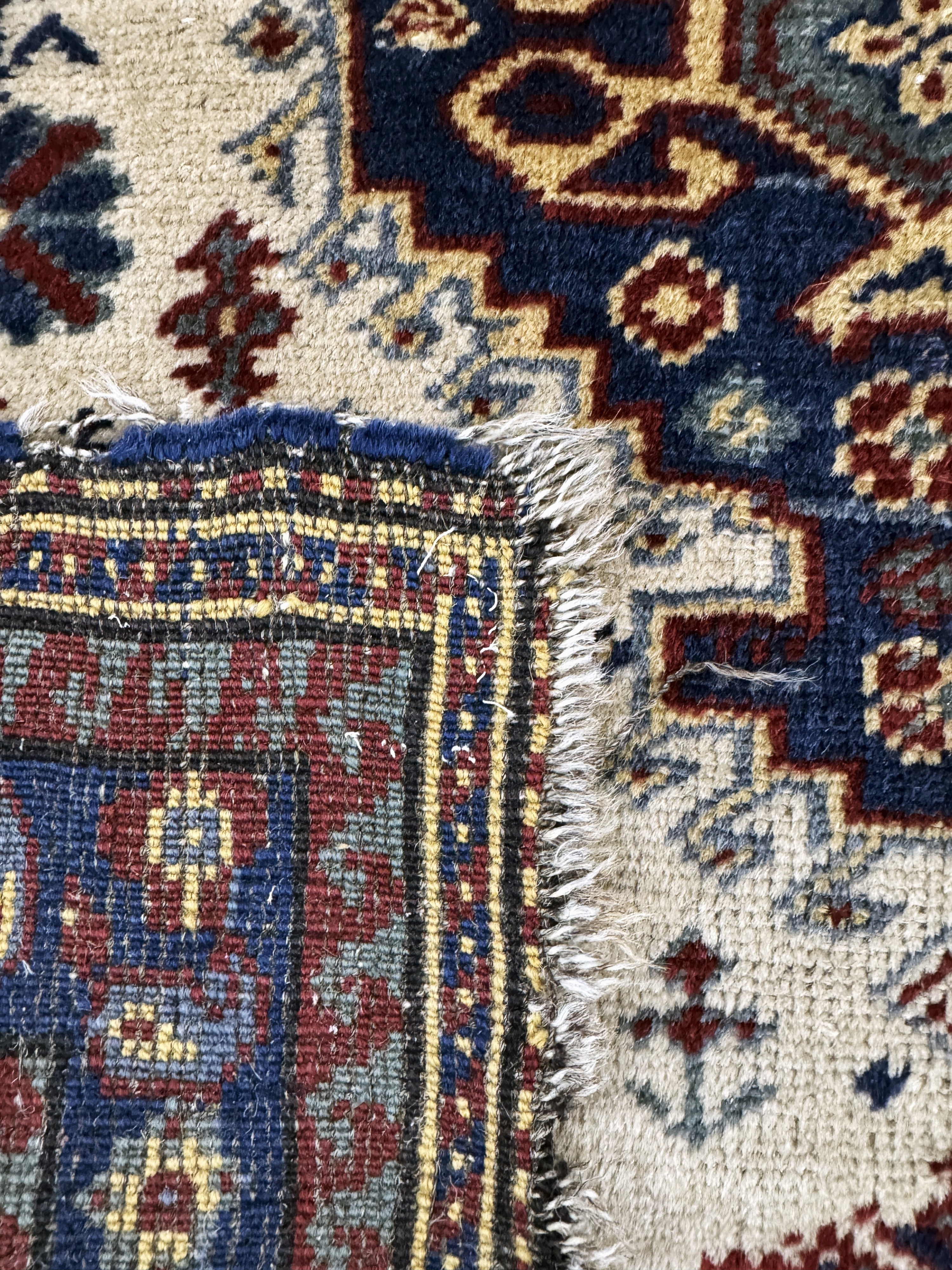 Detail e: Kazak antik, Kaukasus, um 1900, Wolle auf Wolle, ca. 155 x 105 cm, EHZ: 2-3