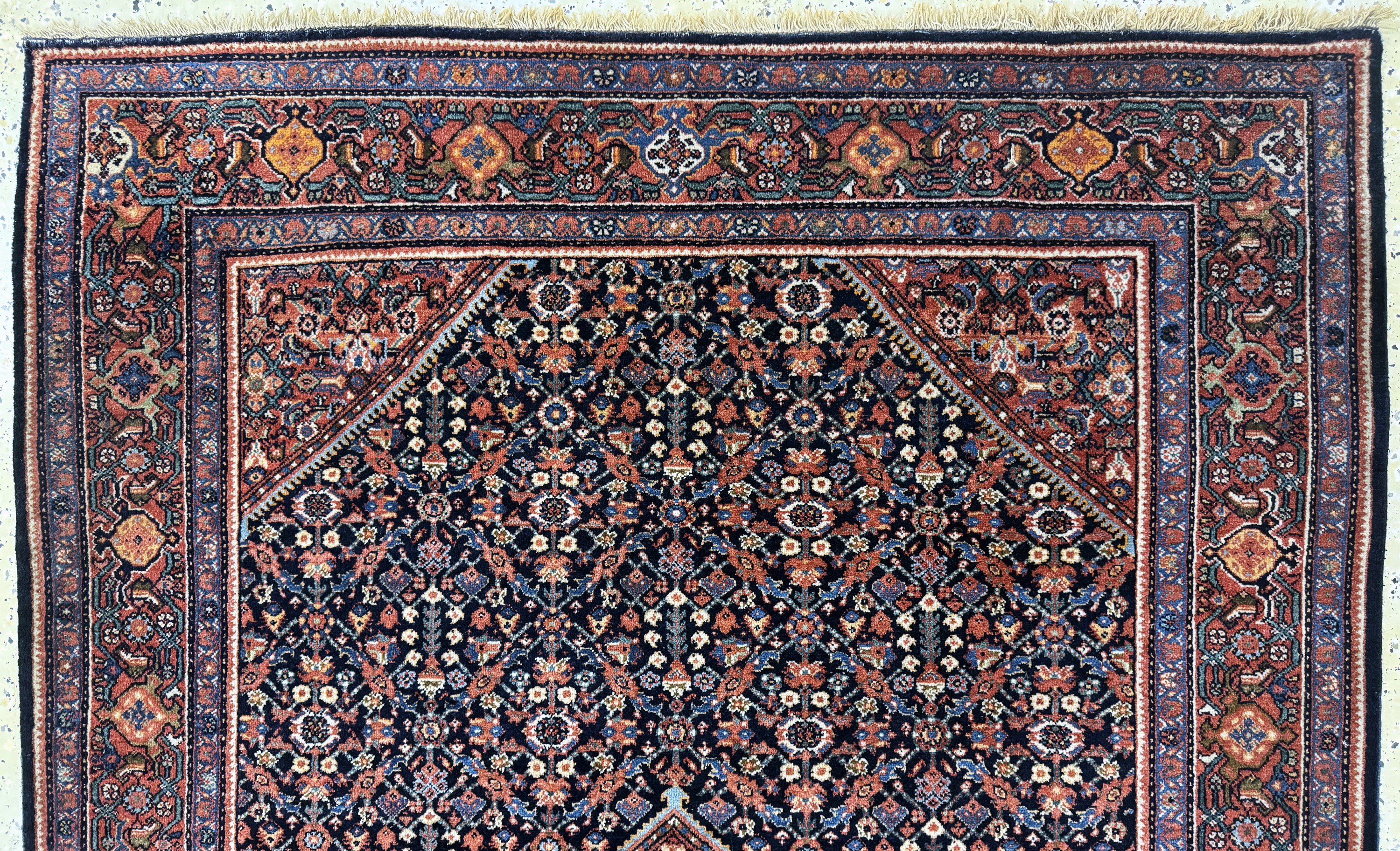 Detail a: Bidjar antik, Persien, um 1900, Wolle auf Baumwolle, ca. 200 x 135 cm, EHZ: 2-3