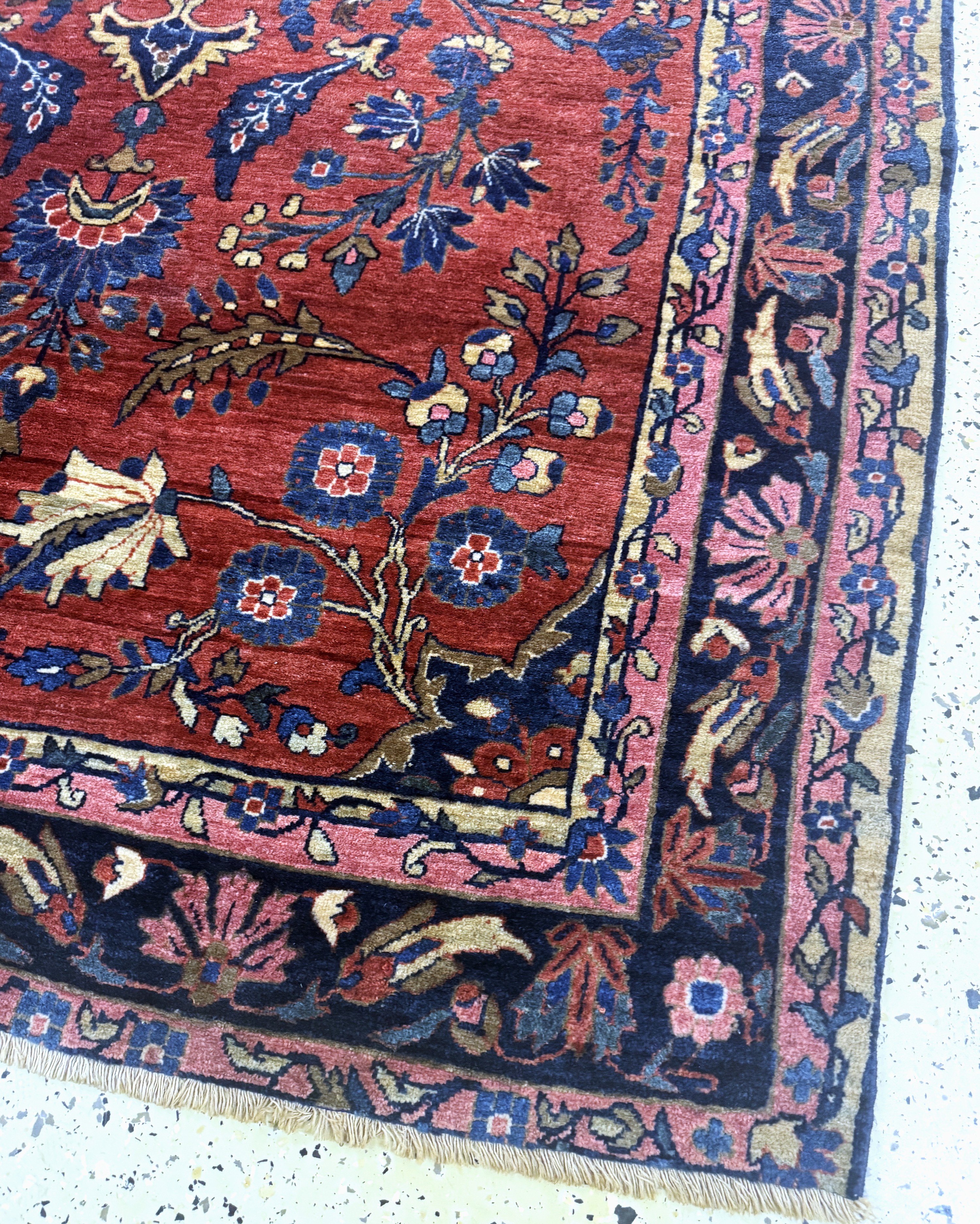 Detail c: Sarogh Mohajeran antik, Persien, um 1900, Manchester-Korkwolle, ca. 200 x 135 cm, EHZ: 2