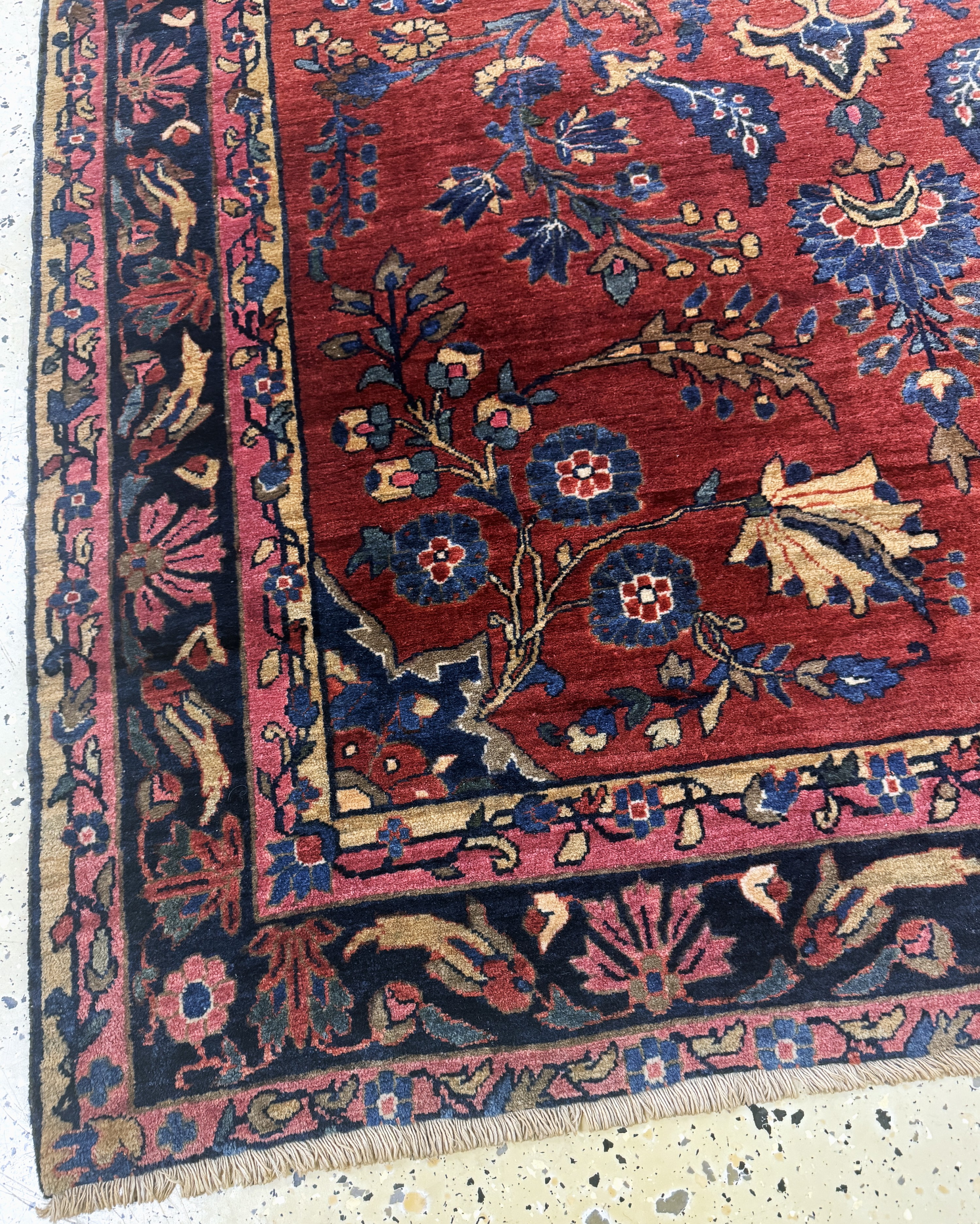 Detail d: Sarogh Mohajeran antik, Persien, um 1900, Manchester-Korkwolle, ca. 200 x 135 cm, EHZ: 2